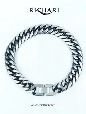 TitanEdge™ Silver Cuban Link Bracelet