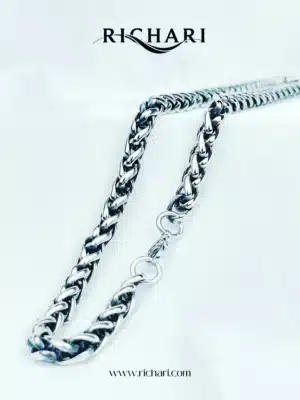 Men’s Stainless Steel Byzantine Chain Necklace