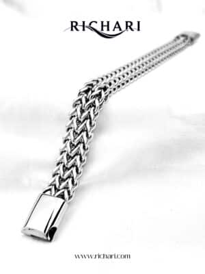Richari Premium Braided Chain Bracelet – Stainless Steel