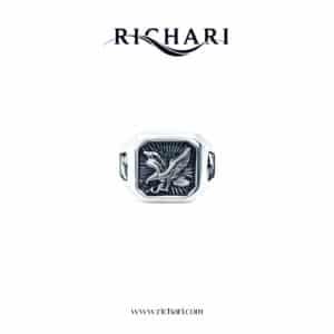 Silver Eagle Signet Ring – Stainless Steel