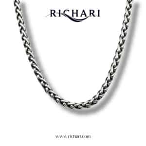 Men’s Stainless Steel Byzantine Chain Necklace
