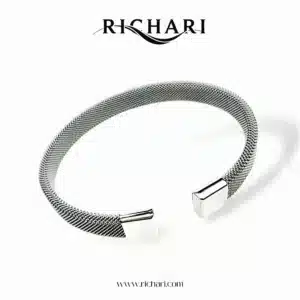 Richari Stainless Steel Mesh Cuff Bracelet