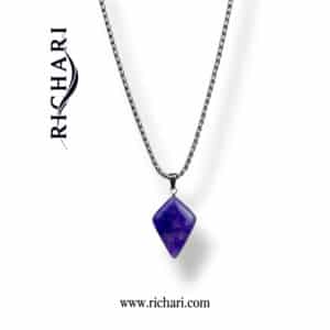 Royal Amethyst Crystal Pendant with chain